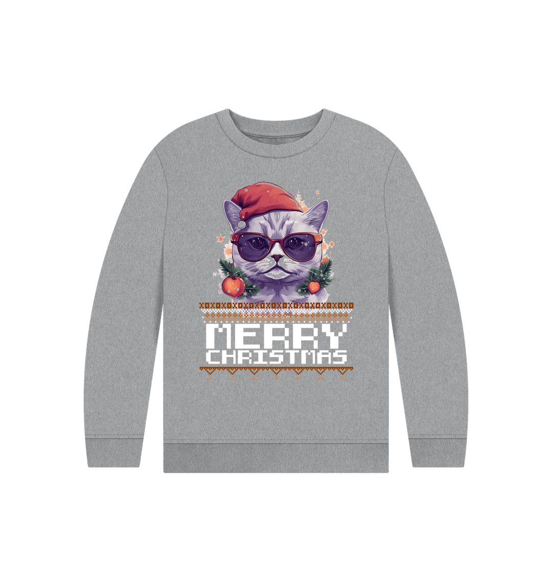 Athletic Grey Monty's - Kids Christmas jumper