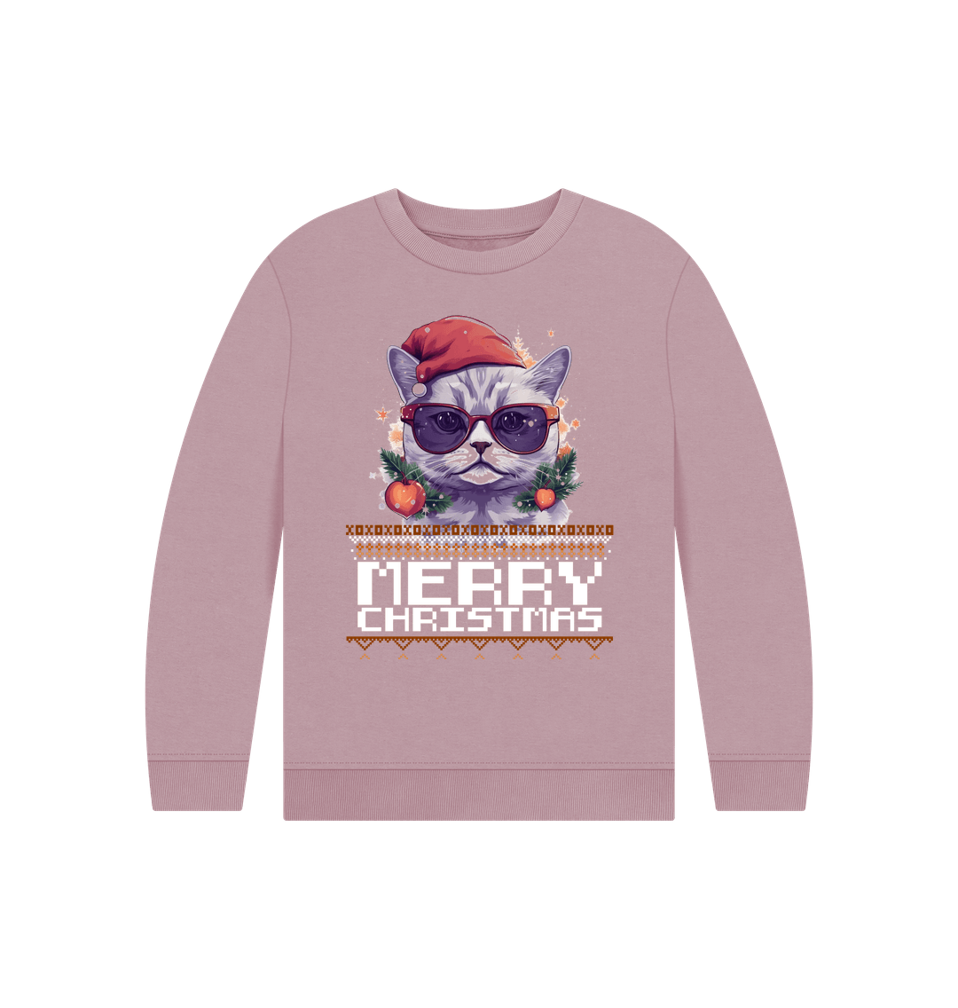 Mauve Monty's - Kids Christmas jumper